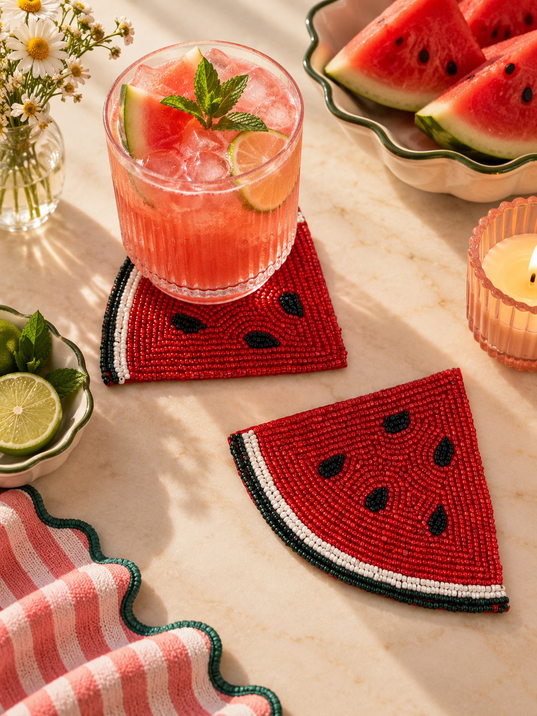 Coasters - Melon (Set of 2)