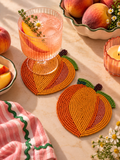 Coasters - Peach (Set of 2)