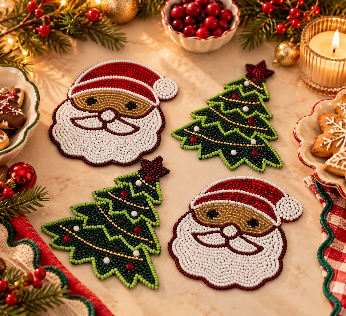 Coasters - Holiday vibes (Set of 4)