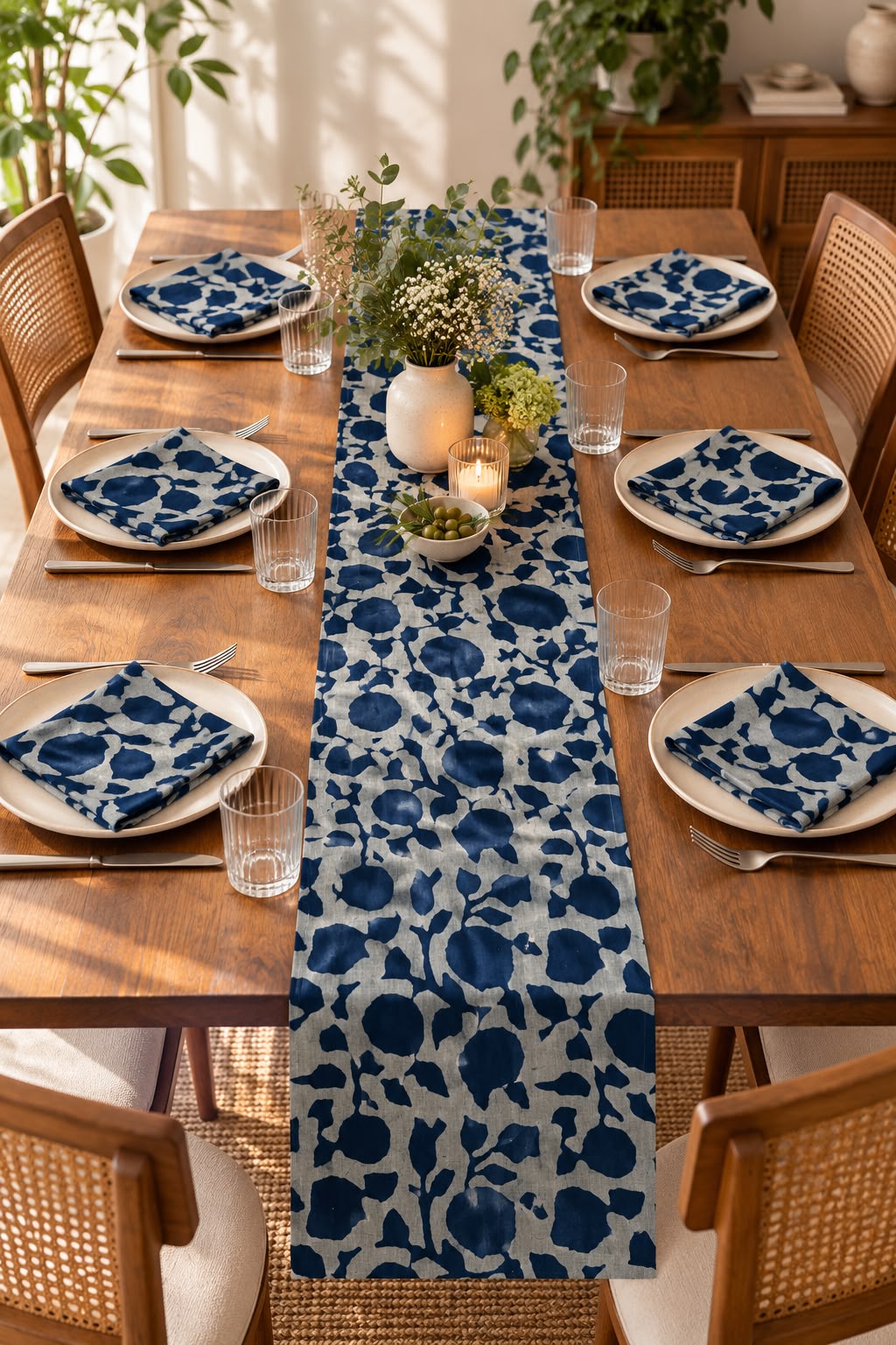 Indigo Bloom Set